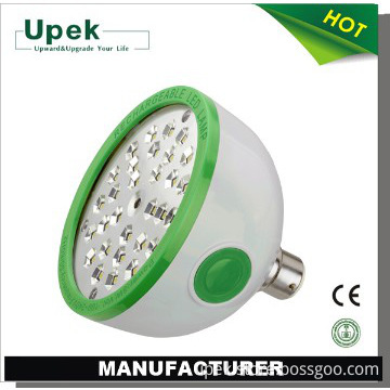 Rechargeable brightness battery operated led light bulb